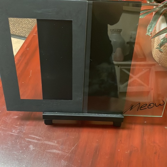 MEOW kitty picture frame. Pieces slide easily off bottom tray to place pictures. - Picture 14 of 16